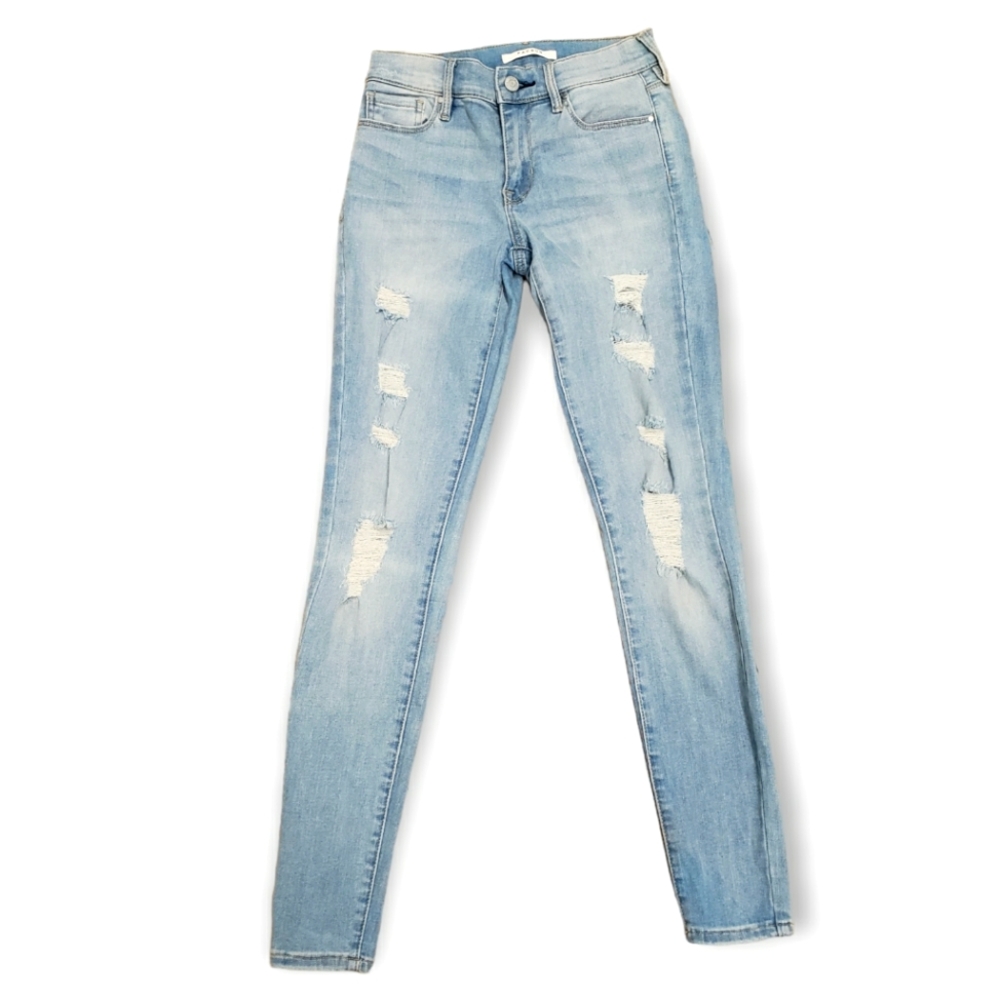 PacSun Perfect Fit Jegging Lightwash Distressed Size 23